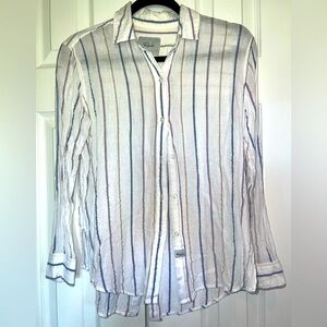Rails Striped White Shirt size XS